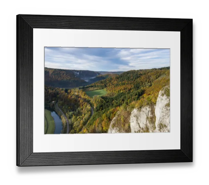 Framed Print : Autumn in the Upper Danube Nature Park, Baden-Wuerttemberg, Germany, Europe