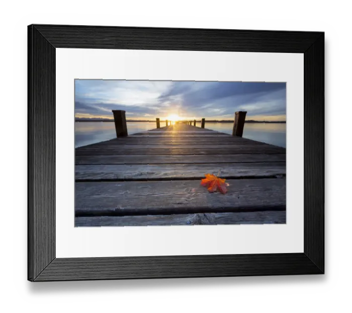 Framed Print : Jetty at sunset, Lake Starnberg at Ambach, Bavaria, Germany, Europe, PublicGround Framed Print : Jetty at sunset, Lake Starnberg at Ambach, Bavaria, Germany, Europe, PublicGround
