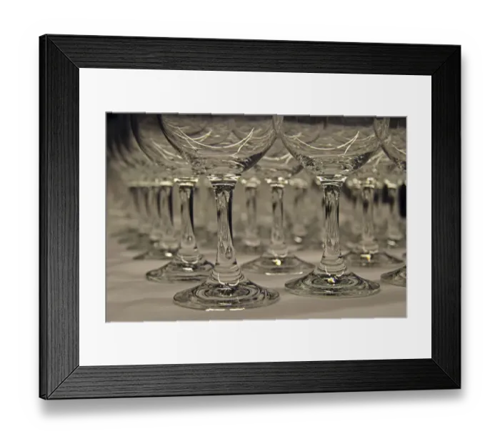 Framed Print : Wine glasses Framed Print : Wine glasses