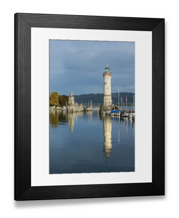 Framed Print : Harbour of Lindau with a lighthouse, Lake Constance, Lake Constance, Lindau - Bodensee, Swabia, Bavaria, Germany Framed Print : Harbour of Lindau with a lighthouse, Lake Constance, Lake Constance, Lindau - Bodensee, Swabia, Bavaria, Germany