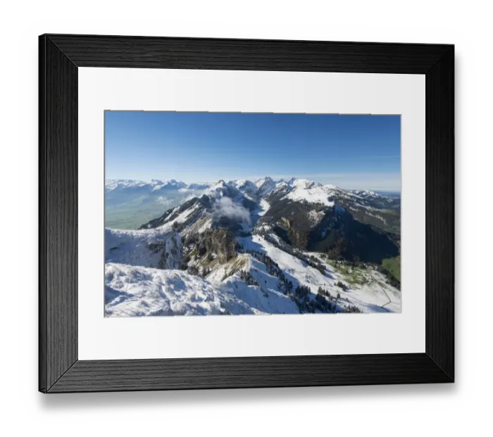 Framed Print : Snow-covered Saentis mountain, 2501m, after an early onset of winter, seen from the southeast, canton of Appenzell Innerrhoden, Switzerland, Europe Framed Print : Snow-covered Saentis mountain, 2501m, after an early onset of winter, seen from the southeast, canton of Appenzell Innerrhoden, Switzerland, Europe