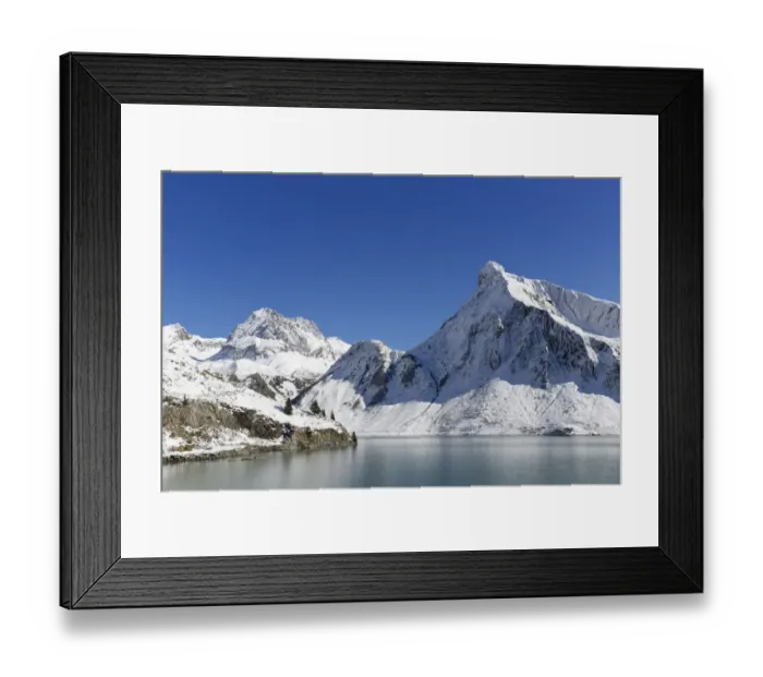 Framed Print : Reservoir, Rohnspitze Mountain, Spullersee, Goppelspitze, Rohnsp, Lechquellengebirge, Dals, Vorarlberg, Austria Framed Print : Reservoir, Rohnspitze Mountain, Spullersee, Goppelspitze, Rohnsp, Lechquellengebirge, Dals, Vorarlberg, Austria