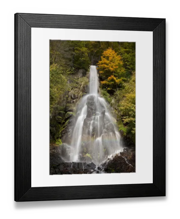 Framed Print : Waterfall in an autumnal landscape in Trusetal, Trusetal, Brotterode-Trusetal, Thuringian Forest, Thuringen, Germany Framed Print : Waterfall in an autumnal landscape in Trusetal, Trusetal, Brotterode-Trusetal, Thuringian Forest, Thuringen, Germany