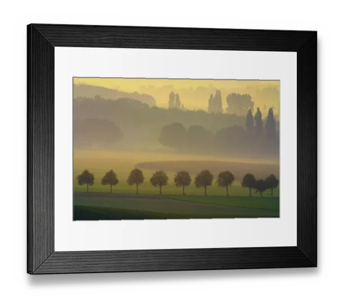 Framed Print : Countryside of the Lower Rhine in the morning, Sonsbeck, Lower Rhine, Germany Framed Print : Countryside of the Lower Rhine in the morning, Sonsbeck, Lower Rhine, Germany