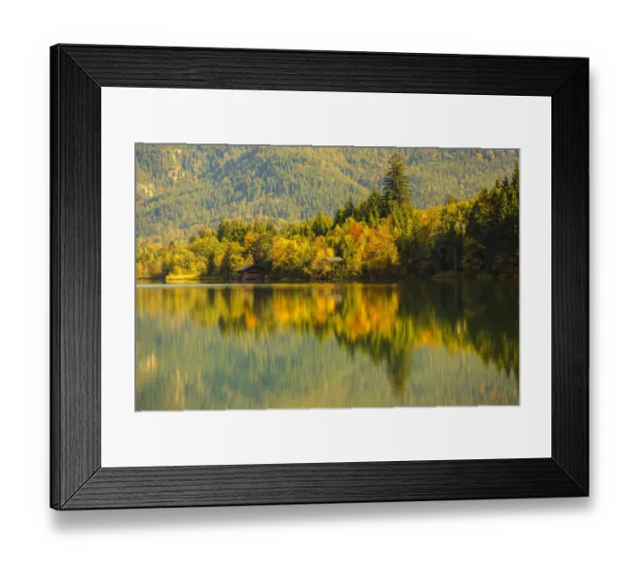 Framed Print : Autumn at Barmsee in Kruen, Upper Bavaria, Bavaria, Germany Framed Print : Autumn at Barmsee in Kruen, Upper Bavaria, Bavaria, Germany