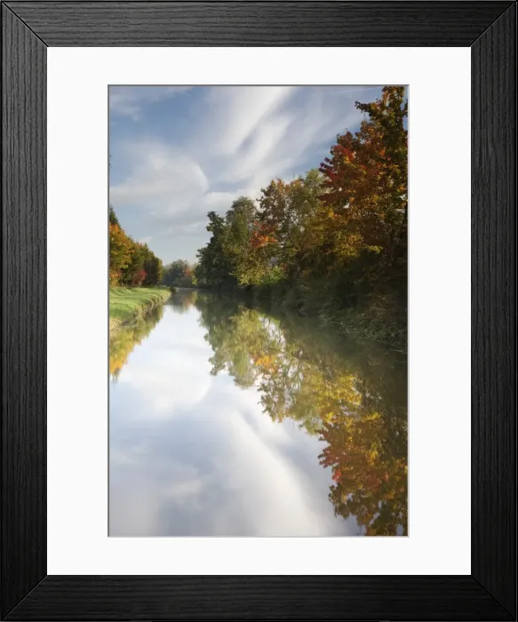 Framed Print : Ludwig-Danube-Main Canal in autumn, Berching, Bavaria, Germany Framed Print : Ludwig-Danube-Main Canal in autumn, Berching, Bavaria, Germany