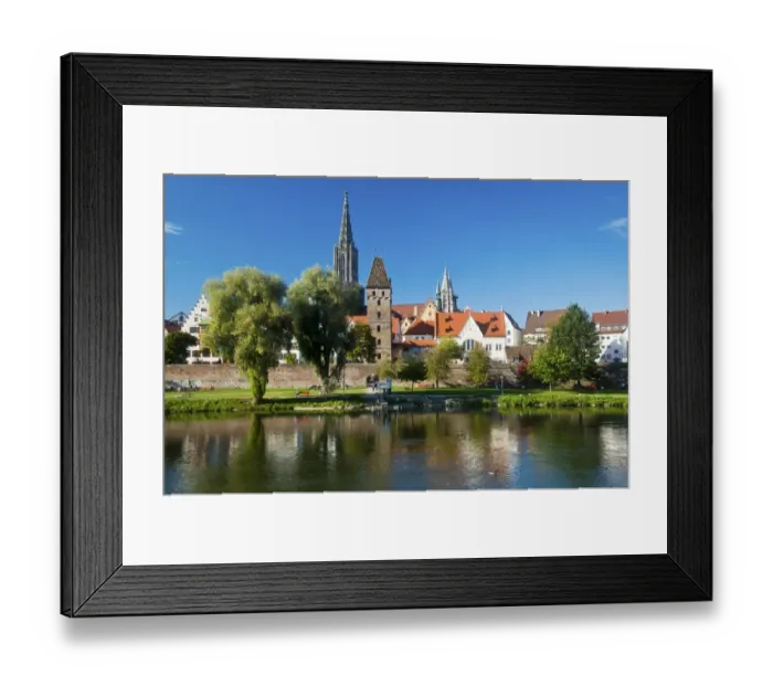 Framed Print : Panorama across the Danube River towards Ulm with Ulm Minster and Metzgerturm, Butchers Tower, Baden-Wuerttemberg, Germany, Europe, PublicGround Framed Print : Panorama across the Danube River towards Ulm with Ulm Minster and Metzgerturm, Butchers Tower, Baden-Wuerttemberg, Germany, Europe, PublicGround