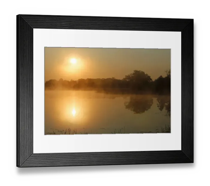 Framed Print : Sunrise, autumn fog over Big Rock Lake near Detroit Lakes, Minnesota, USA Framed Print : Sunrise, autumn fog over Big Rock Lake near Detroit Lakes, Minnesota, USA