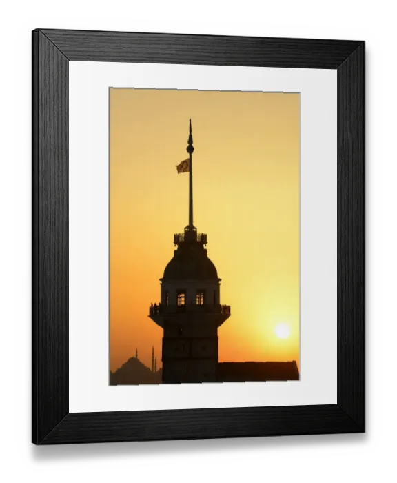 Framed Print : Maidens Tower in the Bosporus, behind the Hagia Sophia, Uskudar, Istanbul, Turkey Framed Print : Maidens Tower in the Bosporus, behind the Hagia Sophia, Uskudar, Istanbul, Turkey