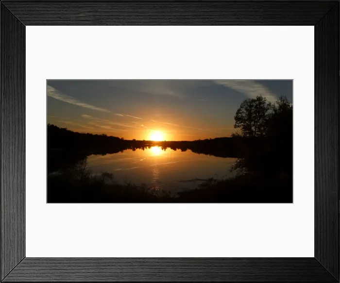 Framed Print : Sunset, Detroit Lakes, Minnesota, USA