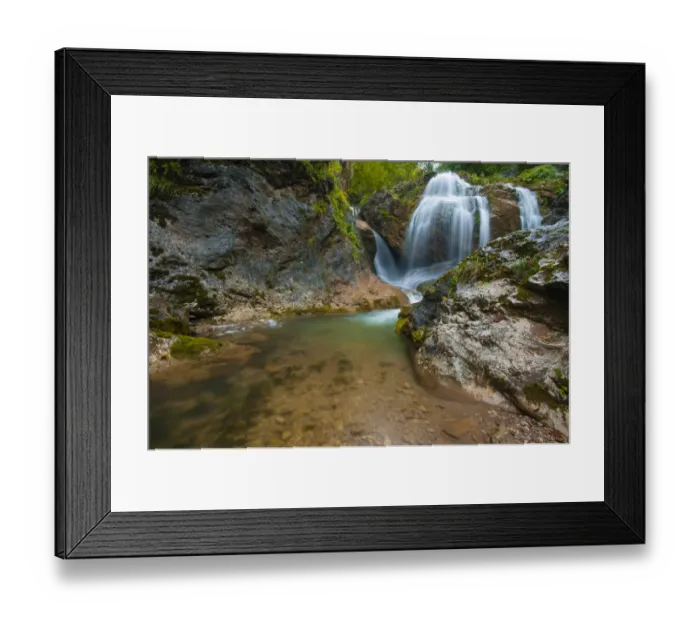 Framed Print : Barenschutzklamm waterfall, Styria, Austria Framed Print : Barenschutzklamm waterfall, Styria, Austria