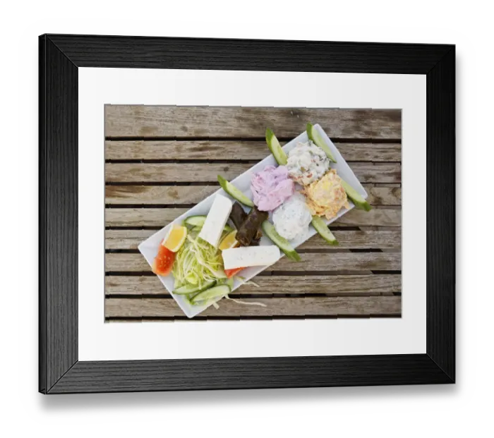 Framed Print : Mixed Turkish starters, Istanbul, Turkey, Europe Framed Print : Mixed Turkish starters, Istanbul, Turkey, Europe