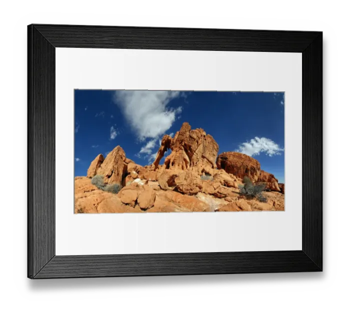 Framed Print : Red sandstone formation Elephant Rock, Valley of Fire, Nevada, United States Framed Print : Red sandstone formation Elephant Rock, Valley of Fire, Nevada, United States