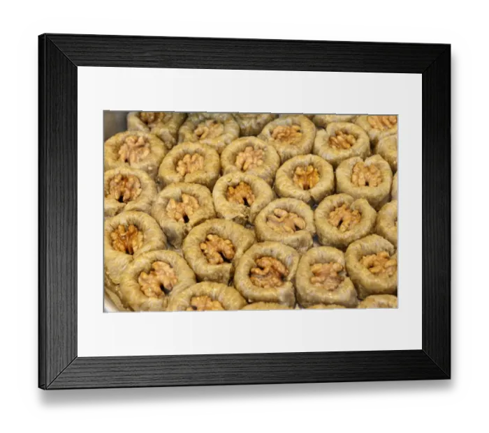 Framed Print : Baklava, Turkish sweets, Istanbul, European side, Istanbul Province, Turkey, European side Framed Print : Baklava, Turkish sweets, Istanbul, European side, Istanbul Province, Turkey, European side