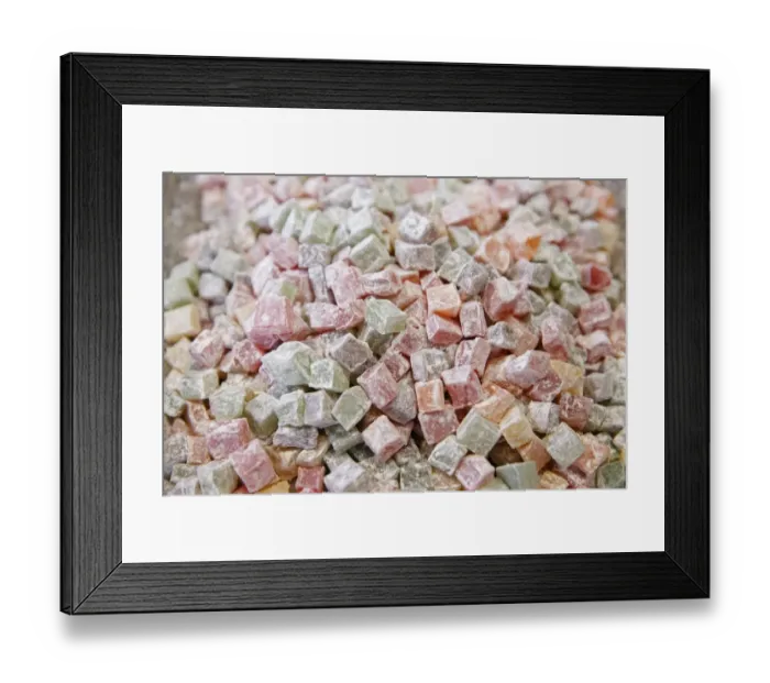 Framed Print : Lokum, Turkish delight, Turkish candy, Istanbul, Turkey, Europe Framed Print : Lokum, Turkish delight, Turkish candy, Istanbul, Turkey, Europe