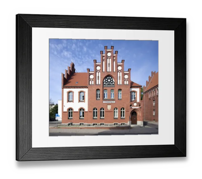 Framed Print : District Court, northern German red brick Gothic architecture, Pasewalk, Mecklenburg-Western Pomerania, Germany Framed Print : District Court, northern German red brick Gothic architecture, Pasewalk, Mecklenburg-Western Pomerania, Germany