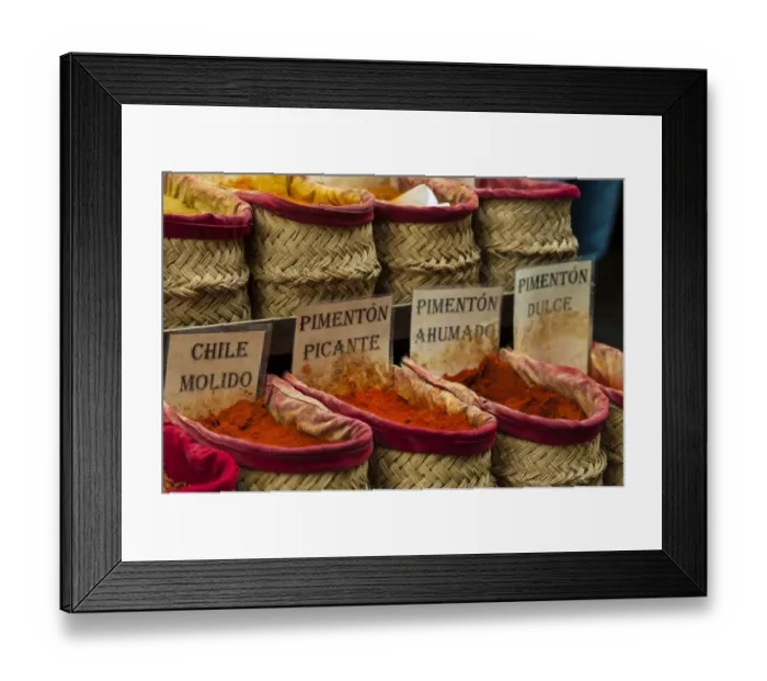 Framed Print : Spices on the market, Granada province, Andalucia, Spain Framed Print : Spices on the market, Granada province, Andalucia, Spain