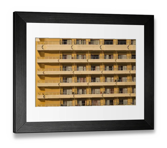 Framed Print : Rows of balconies on a building, Torremolinos, Malaga province, Andalusia, Spain Framed Print : Rows of balconies on a building, Torremolinos, Malaga province, Andalusia, Spain