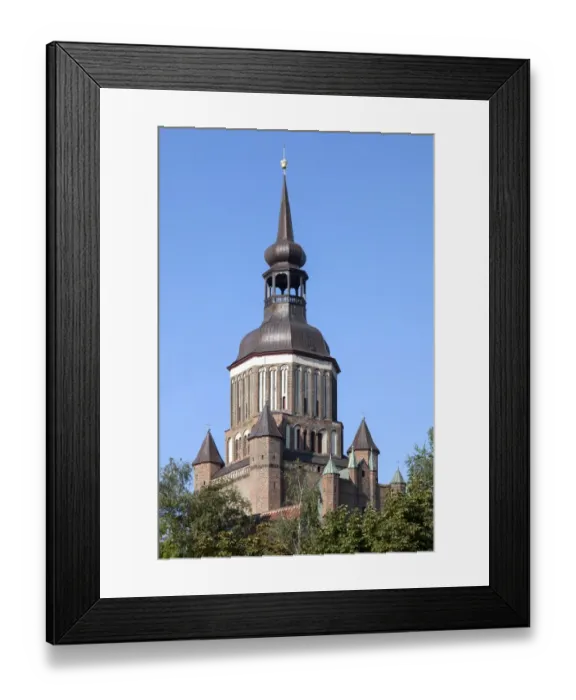 Framed Print : St. Marys Church from 1298, old town, Stralsund, Mecklenburg-Western Pomerania, Germany Framed Print : St. Marys Church from 1298, old town, Stralsund, Mecklenburg-Western Pomerania, Germany