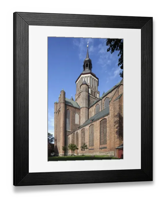 Framed Print : St. Marys Church from 1298, old town, Stralsund, Mecklenburg-Western Pomerania, Germany Framed Print : St. Marys Church from 1298, old town, Stralsund, Mecklenburg-Western Pomerania, Germany