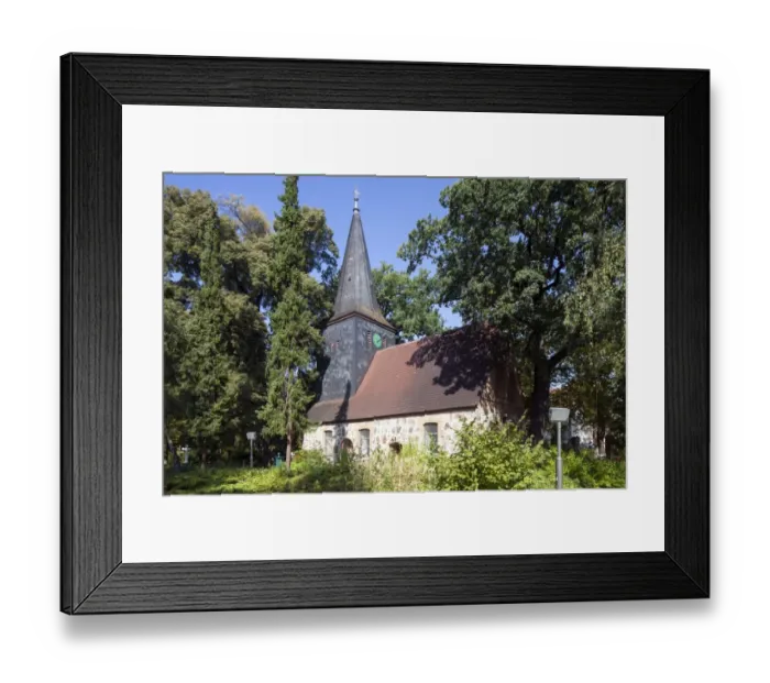 Framed Print : Wittenau village church from the 15th century, Reinickendorf, Berlin, Germany Framed Print : Wittenau village church from the 15th century, Reinickendorf, Berlin, Germany