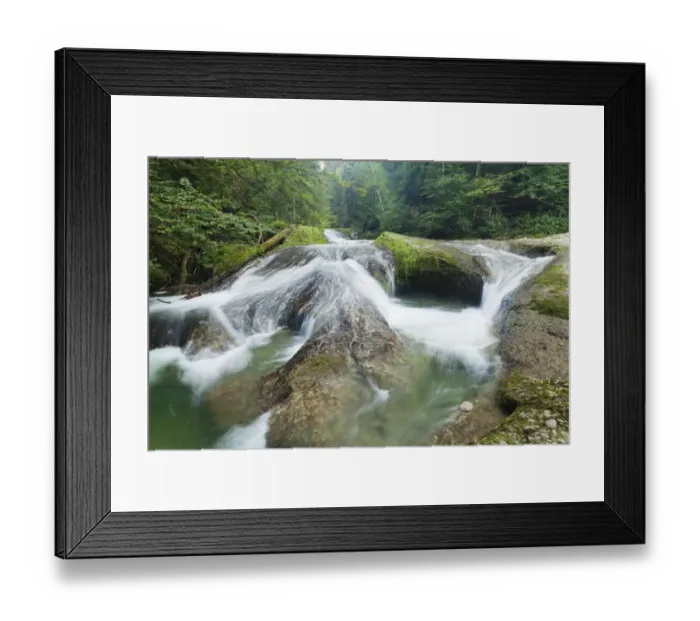 Framed Print : Waterfall on the Eistobel River, near Isny, Allgaeu, Bavaria, Germany Framed Print : Waterfall on the Eistobel River, near Isny, Allgaeu, Bavaria, Germany