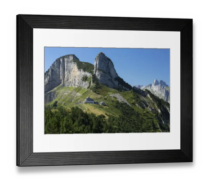 Framed Print : Berggasthaus Stauberen mountain guesthouse in the Alpstein Range, Appenzell, Switzerland, Europe, PublicGround Framed Print : Berggasthaus Stauberen mountain guesthouse in the Alpstein Range, Appenzell, Switzerland, Europe, PublicGround