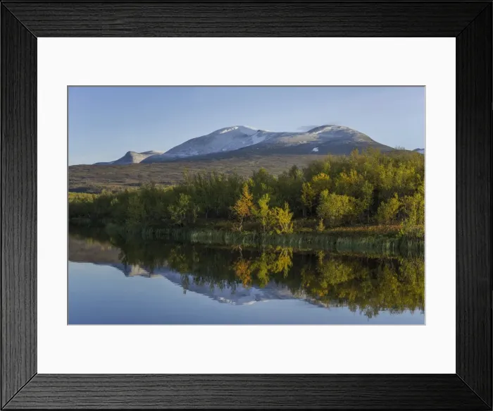 Framed Print : Vuolio Njahkajavri Lake, Abisko National Park, Norrbotten County, Sweden