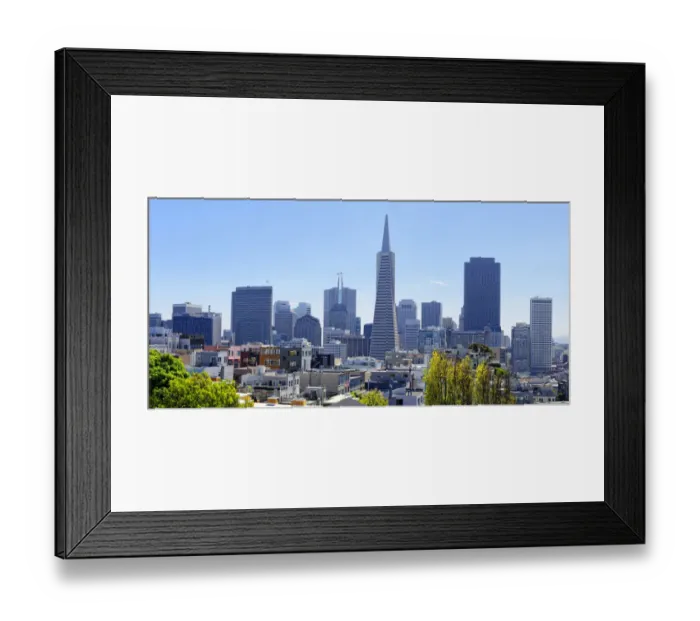 Framed Print : Skyline of San Francisco, California, USA Framed Print : Skyline of San Francisco, California, USA