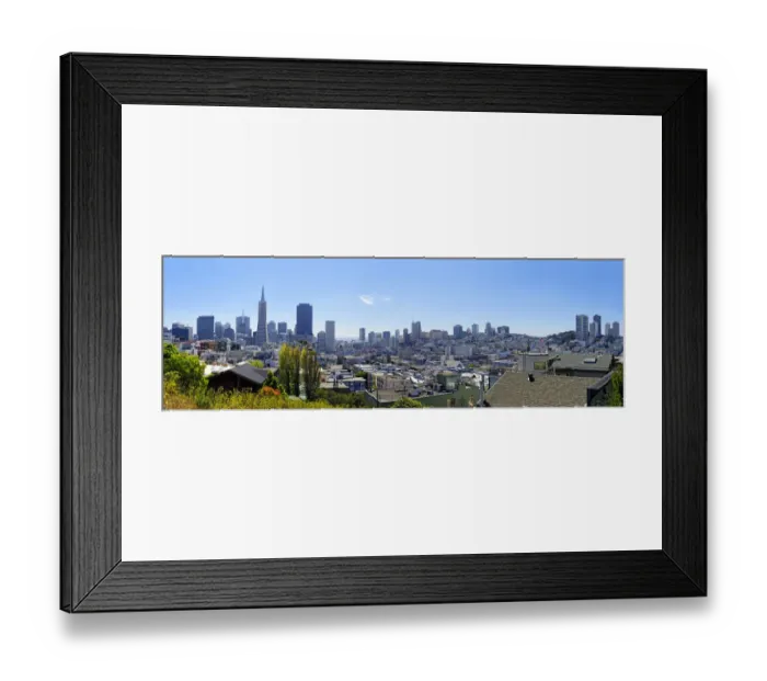 Framed Print : Skyline, panoramic view, San Francisco, California, USA Framed Print : Skyline, panoramic view, San Francisco, California, USA