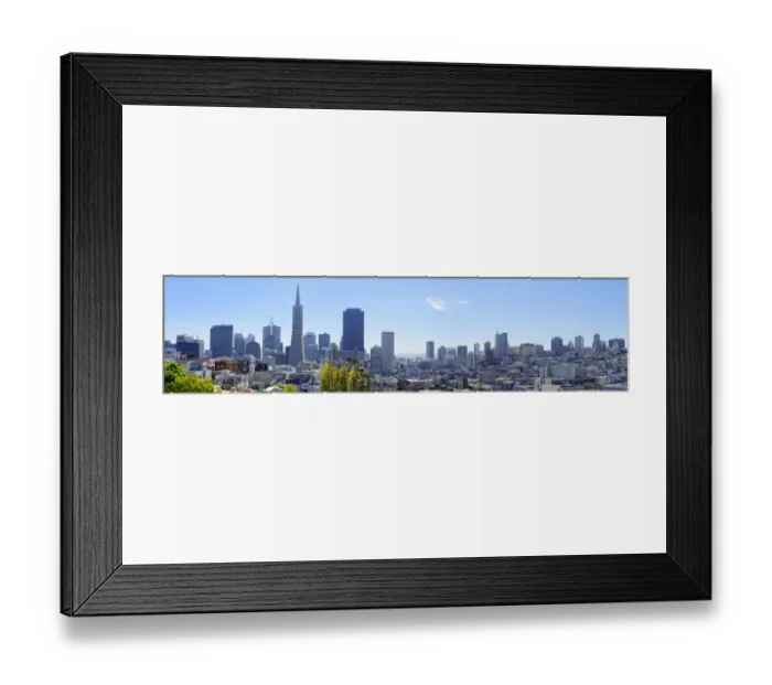 Framed Print : Skyline, panoramic view, San Francisco, California, USA
