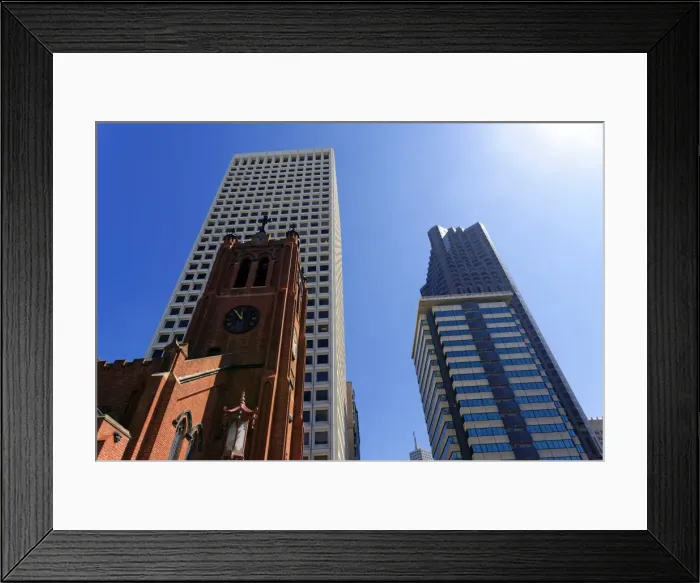 Framed Print : Old Saint Marys Cathedral, San Francisco, California, USA