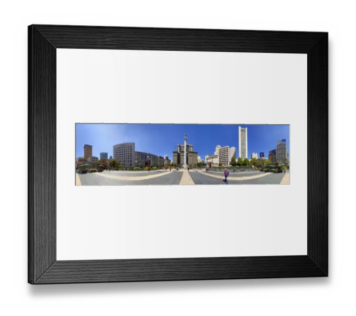 Framed Print : 360 degree view of Union Square Park, San Francisco, California, USA