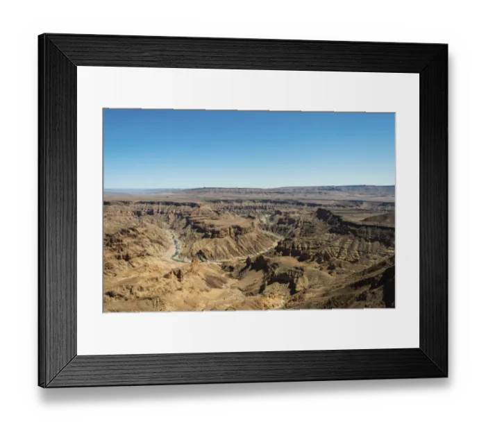 Framed Print : Fish River Canyon or Fischfluss Canyon, Namibia