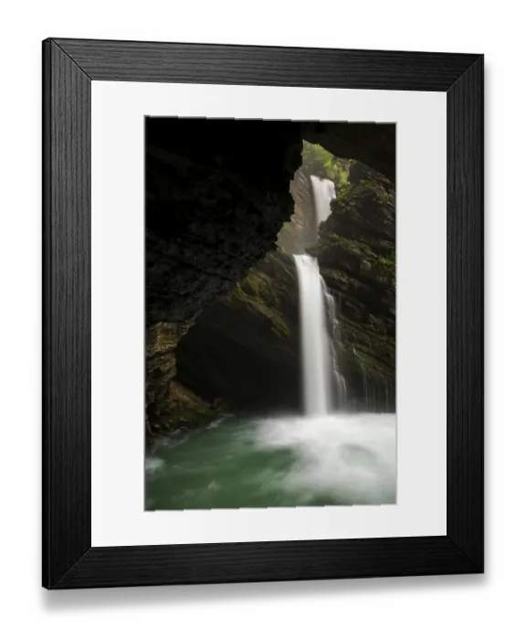Framed Print : Thur Waterfall near Wildhaus in the Toggenburg, Alpstein, Switzerland, Europe