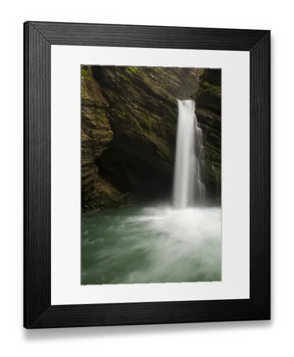 Framed Print : Thur waterfalls near Wildhaus, Toggenburg valley, Alpstein, Switzerland, Europe