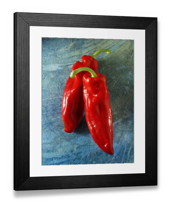 Framed Print : Red sweet long peppers Framed Print : Red sweet long peppers