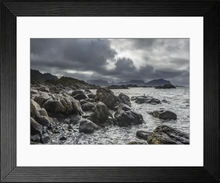 Framed Print : Wild coast near Nyksund, Langoeya, Vesteralen, Nordland, Norway Framed Print : Wild coast near Nyksund, Langoeya, Vesteralen, Nordland, Norway