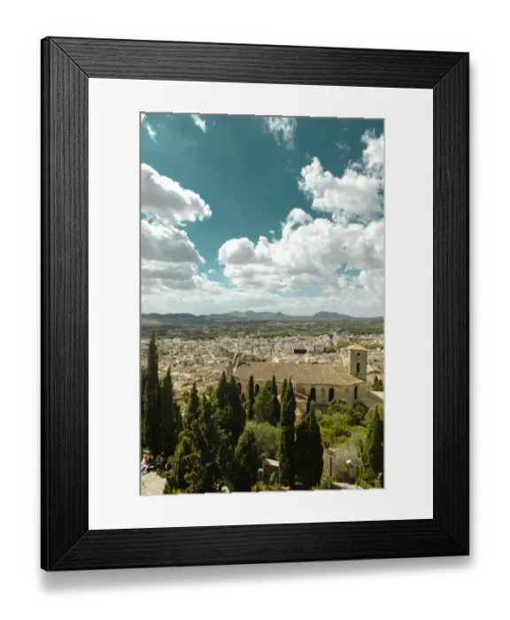 Framed Print : View over the roofs of the old town of Arta, Majorca, Mallorca, Balearic Islands, Spain, Europe Framed Print : View over the roofs of the old town of Arta, Majorca, Mallorca, Balearic Islands, Spain, Europe