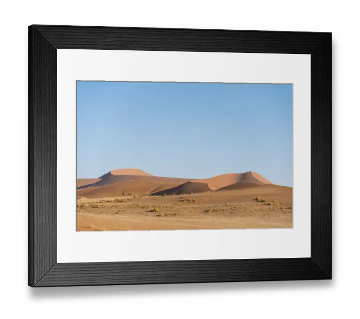Framed Print : Dunes, Sossusvlei, Namib-Naukluft Park, Namibia