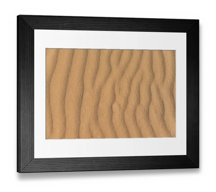 Framed Print : Wave pattern in the sand, Sossusvlei, Namib-Naukluft National Park, Namibia
