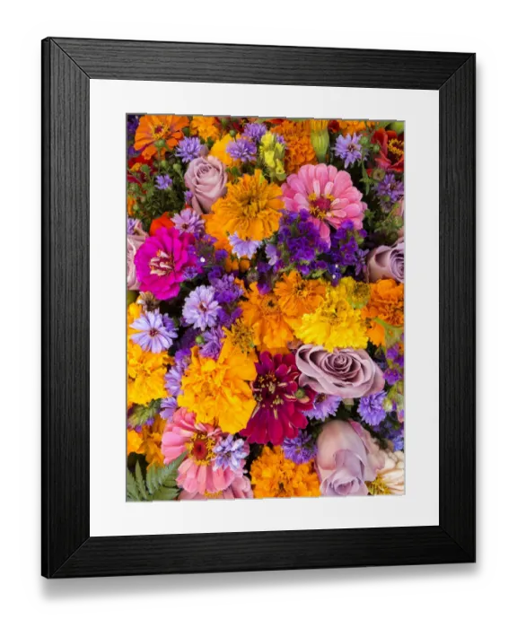 Framed Print : A colourful bouquet Framed Print : A colourful bouquet