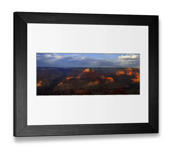 Framed Print : View of the Grand Canyon in the evening light, viewing point Mather Point, South Rim, Grand Canyon, at Tusayan, Arizona, USA Framed Print : View of the Grand Canyon in the evening light, viewing point Mather Point, South Rim, Grand Canyon, at Tusayan, Arizona, USA