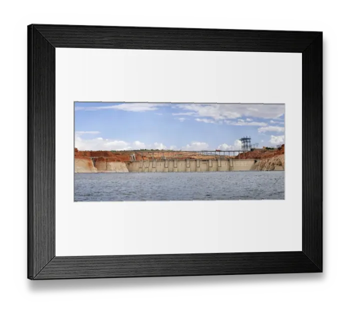 Framed Print : Glen Canyon Dam, reservoir, Lake Powell, Page, Arizona, USA Framed Print : Glen Canyon Dam, reservoir, Lake Powell, Page, Arizona, USA