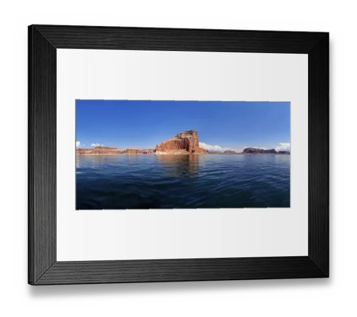 Framed Print : Patre Butte, rock formations, red Navajo Sandstone cliffs rising from Lake Powell, Page, Arizona, USA Framed Print : Patre Butte, rock formations, red Navajo Sandstone cliffs rising from Lake Powell, Page, Arizona, USA