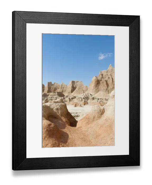 Framed Print : Eroded landscape, weathering, erosion, Door Trail, Badlands National Park, South Dakota, USA, United States of America, North America Framed Print : Eroded landscape, weathering, erosion, Door Trail, Badlands National Park, South Dakota, USA, United States of America, North America
