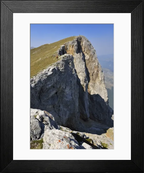 Framed Print : Hiker on the summit of Kom Vasojevicki Mountain, 2461 m, Komovi Mountains, Montenegro, Crna Gora, The Balkans, Europe Framed Print : Hiker on the summit of Kom Vasojevicki Mountain, 2461 m, Komovi Mountains, Montenegro, Crna Gora, The Balkans, Europe