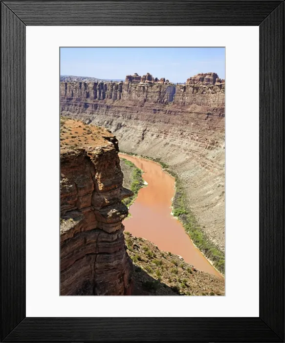 Framed Print : Confluence of Green River and the Colorado River in the Needles district, Canyonlands National Park, Moab, Utah, United States Framed Print : Confluence of Green River and the Colorado River in the Needles district, Canyonlands National Park, Moab, Utah, United States