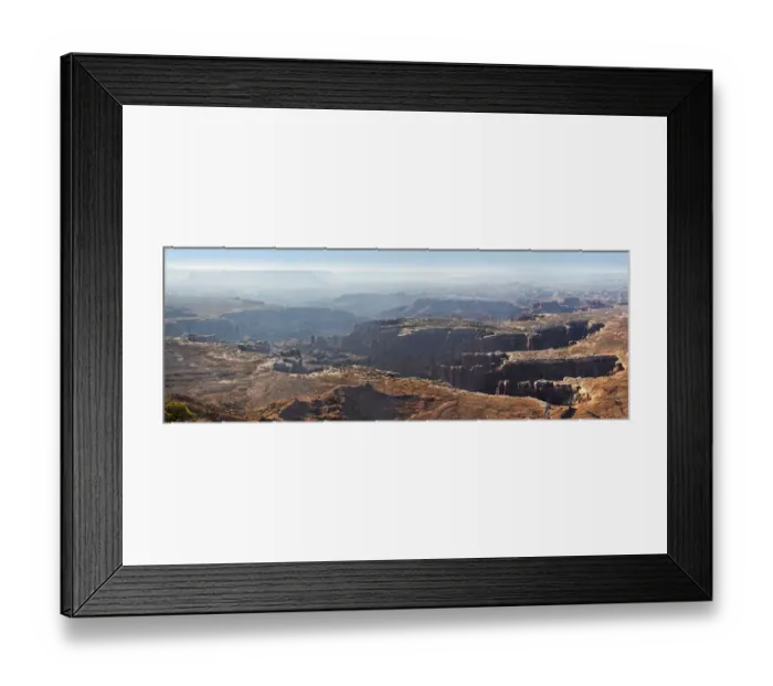 Framed Print : Rugged canyons of White Rim and The Maze, Island in the Sky plateau, Canyonlands National Park, near Moab, Utah, United States