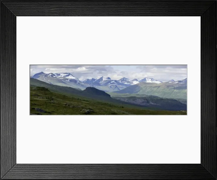 Framed Print : Panoramic view from Prinskullen mountain, Kvikkjokk, Norrbotten County, Sweden Framed Print : Panoramic view from Prinskullen mountain, Kvikkjokk, Norrbotten County, Sweden